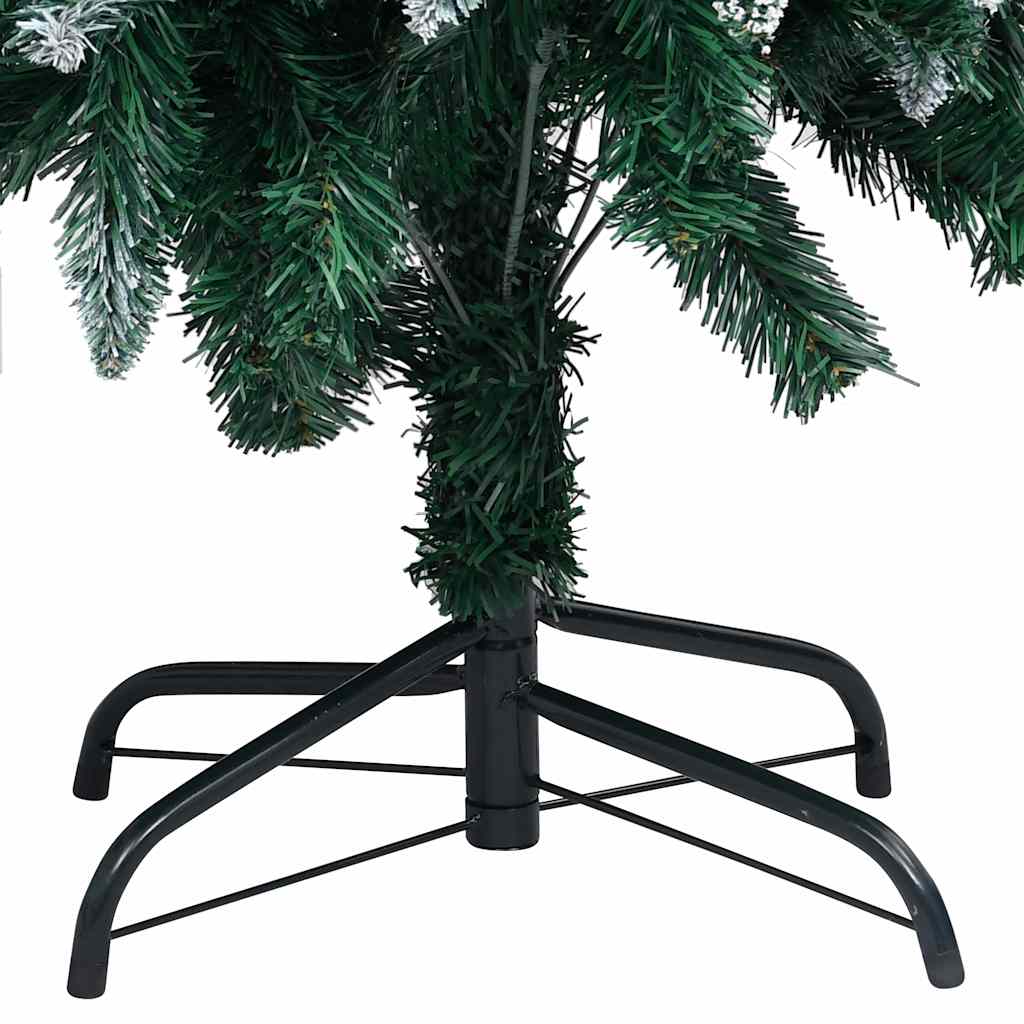 kunstigt juletræ med LED og kuglesæt og fyrrekogler 180 cm