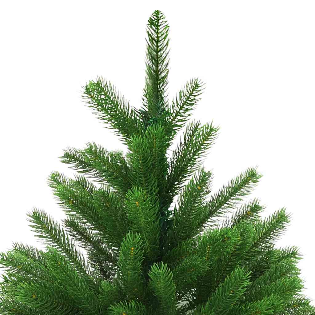 kunstigt juletræ med lys og kuglesæt 120 cm grøn