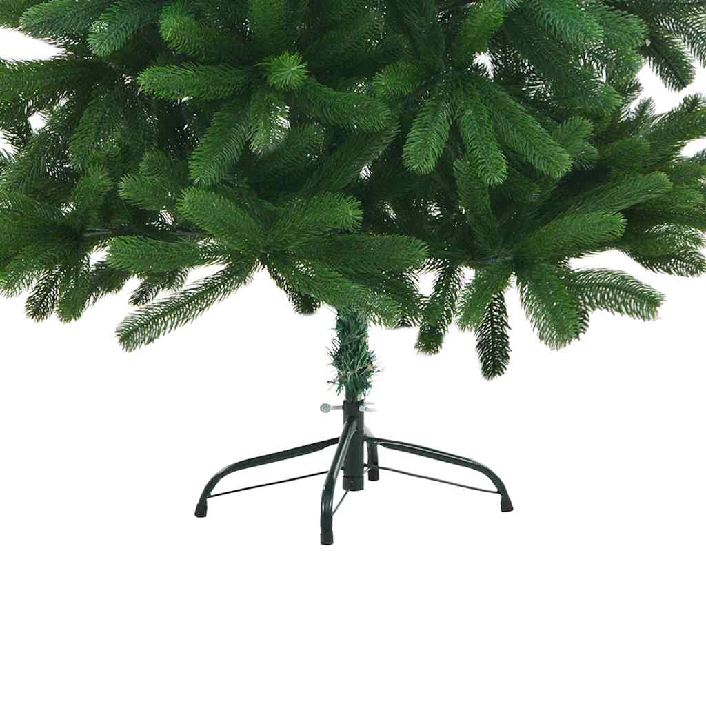 kunstigt juletræ med lys og kuglesæt 180 cm grøn