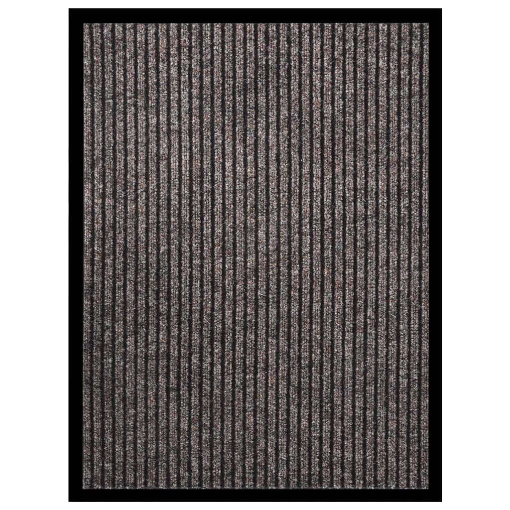 dørmåtte 60x80 cm stribet beige billede