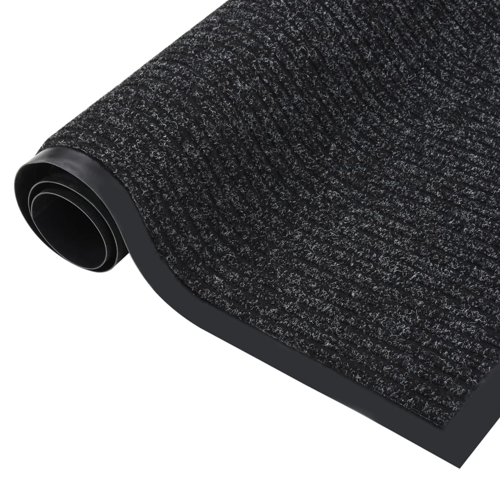 dørmåtte 40x60 cm stribet antracitgrå