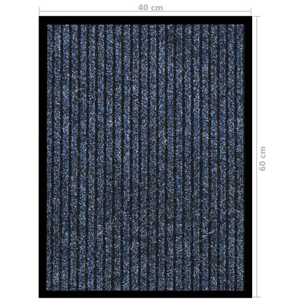 dørmåtte 40x60 cm stribet blå