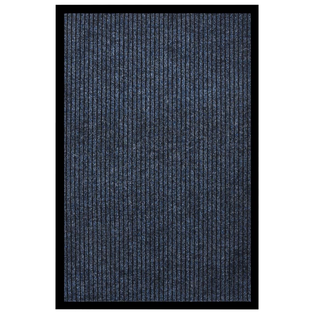 Dørmåtte Stribet - Blå / 80 x 120 cm