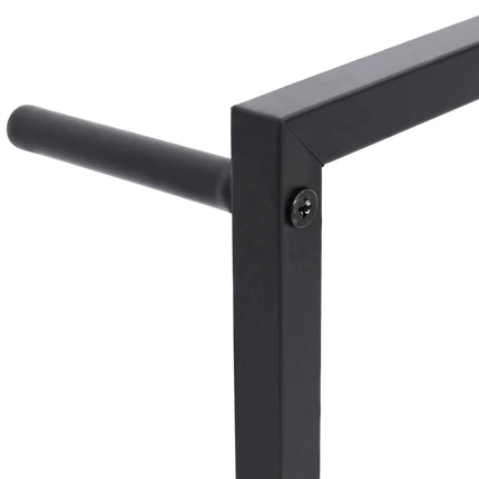 håndklædeholder 45x10x115 cm stål sort