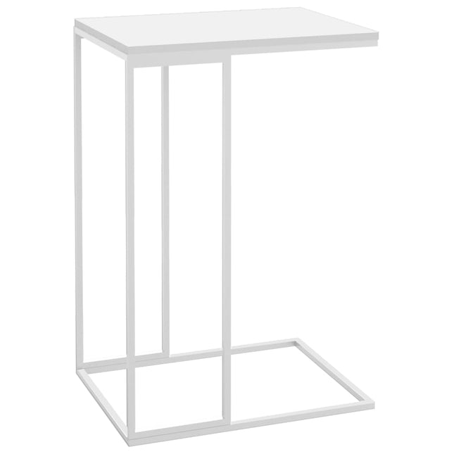 sidebord 40x30x59 cm konstrueret træ hvid