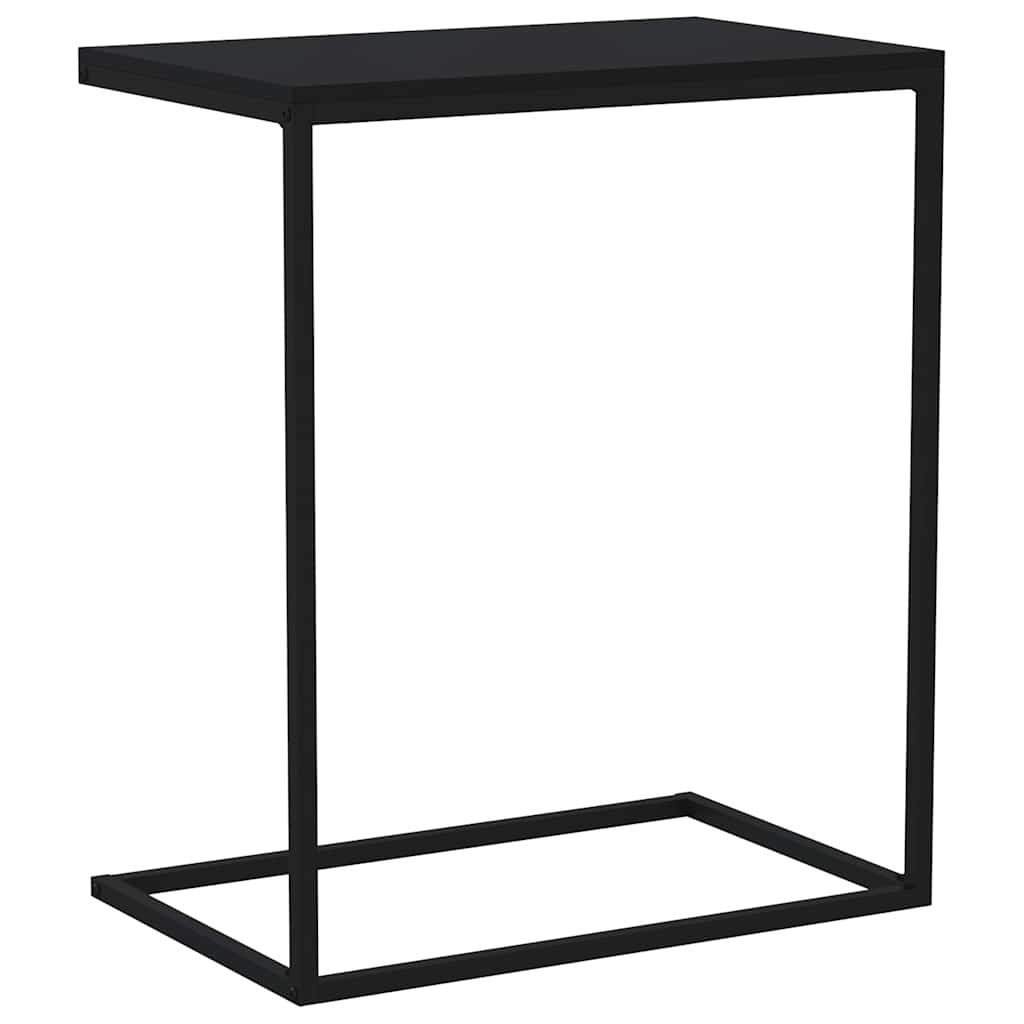 sidebord 55x35x66 cm konstrueret træ sort