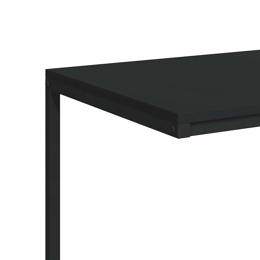 sidebord 55x35x66 cm konstrueret træ sort