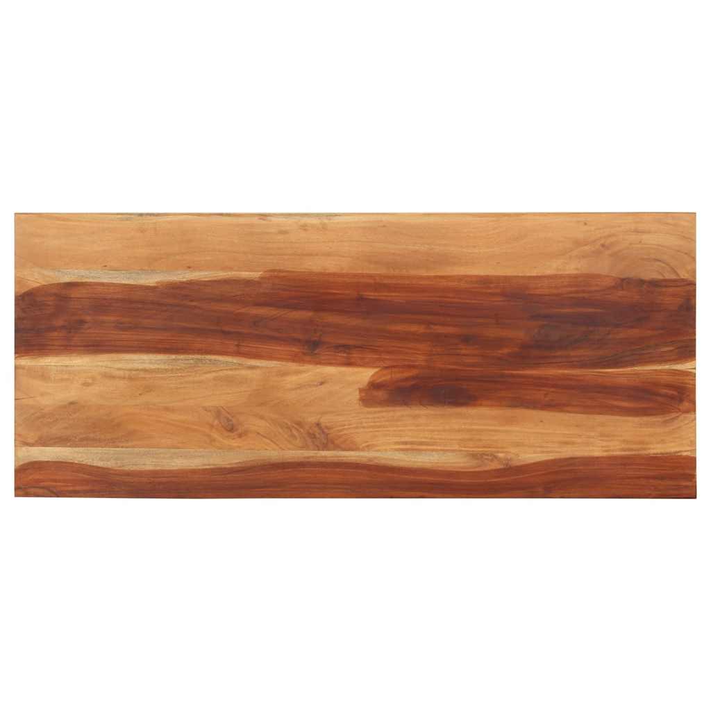 bordplade 140x60x(2,5-2,7) cm massivt akacietr
