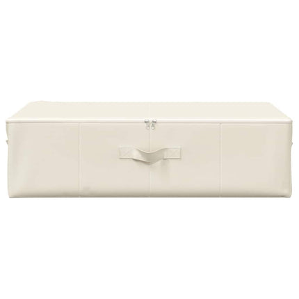 opbevaringskasse 70x40x18 cm stof cremefarvet