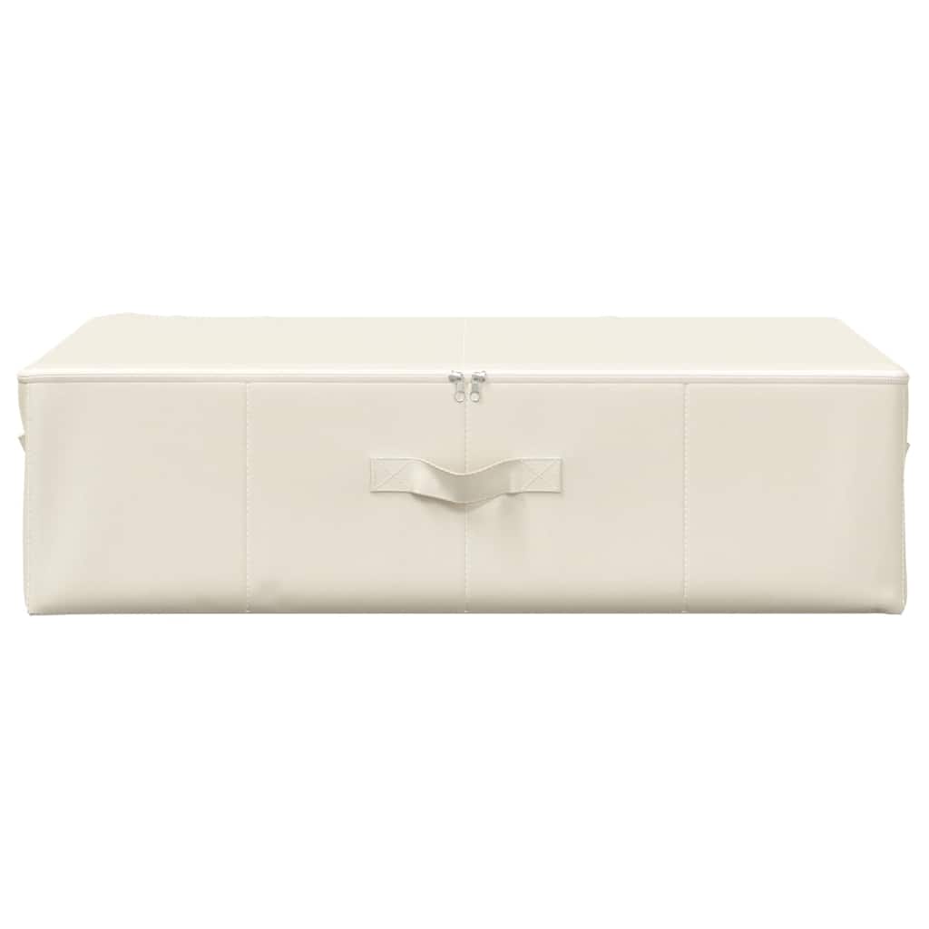 opbevaringskasser 2 stk. 70x40x18 cm stof cremefarvet