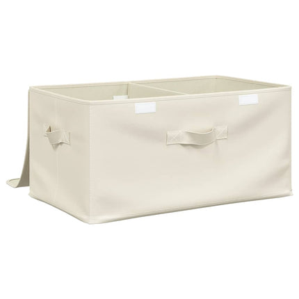 opbevaringskasser 2 stk. 50x30x25 cm stof cremefarvet