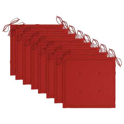 foldbare havestole 8 stk. med hynder massivt akacietræ