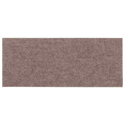 trappemåtter selvklæbende 15 stk. 60x25 cm lysebrune rektangulære