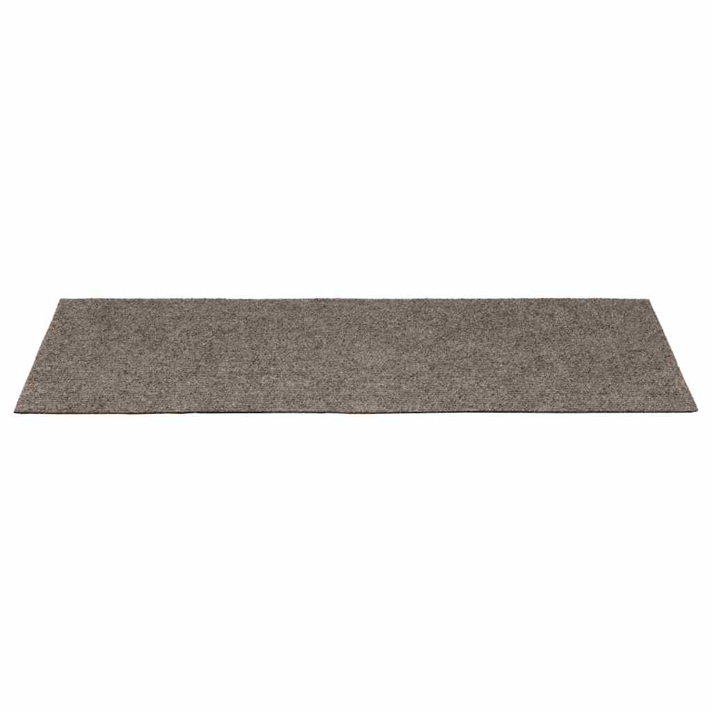 trappemåtter selvklæbende 15 stk. 60x25 cm beige rektangulære
