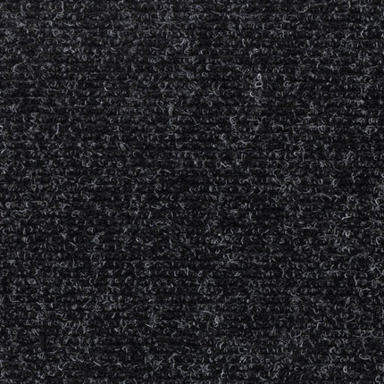 trappemåtter selvklæbende 15 stk. 76x20 cm sorte rektangulære