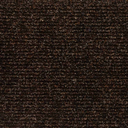 trappemåtter selvklæbende 15 stk. 76x20 cm brune rektangulære