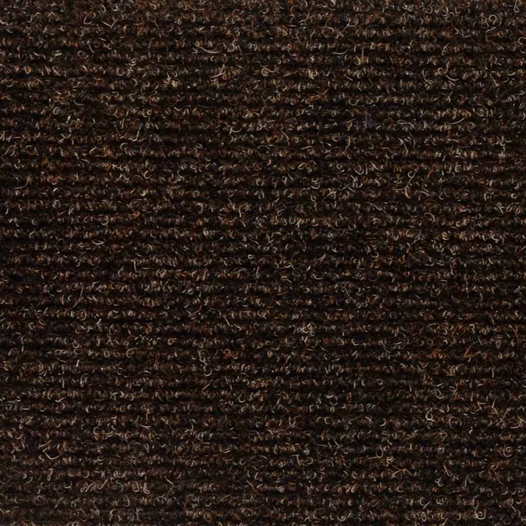 trappemåtter selvklæbende 15 stk. 76x20 cm brune rektangulære