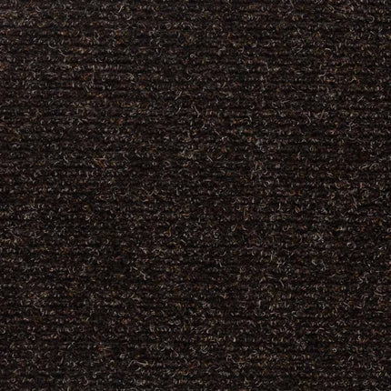 trappemåtter selvklæbende 15 stk. 76x20 cm mørkebrune rektangulære