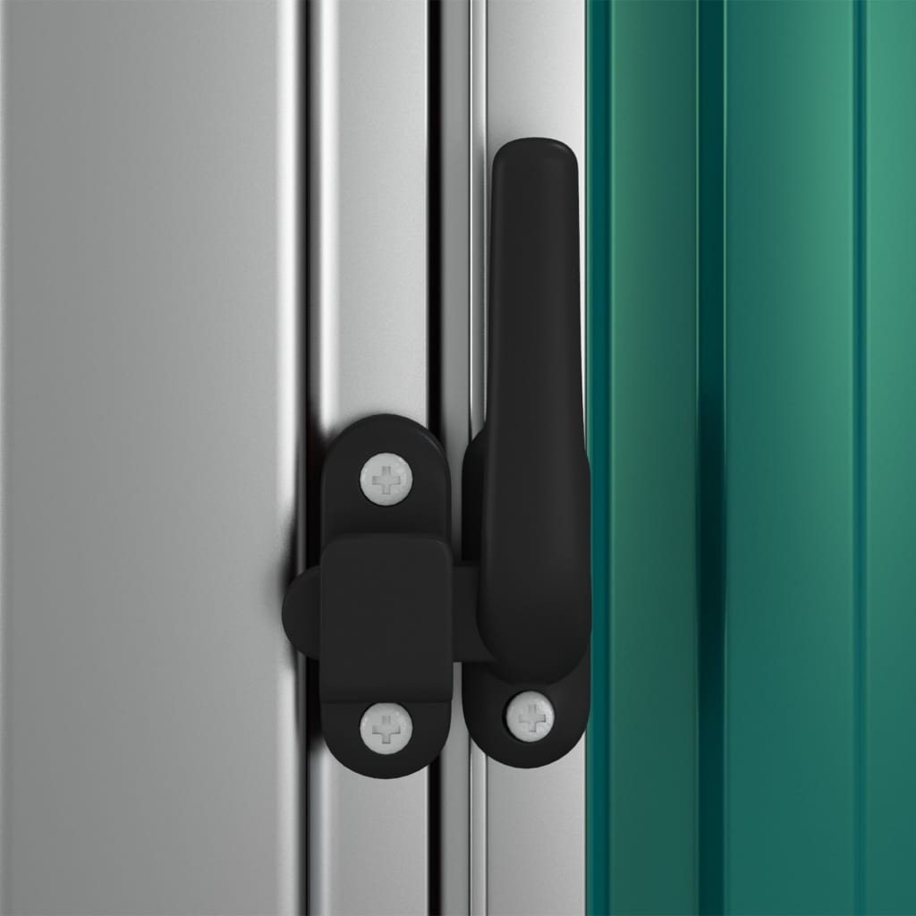 haveskur grøn 180,5x97x209,5 cm galvaniseret stål