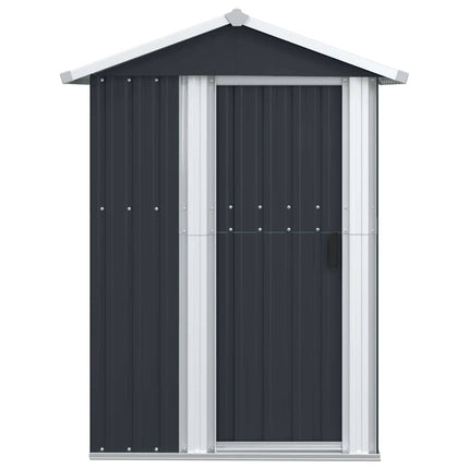 haveskur 126x97,5x177 cm galvaniseret stål antracitgrå