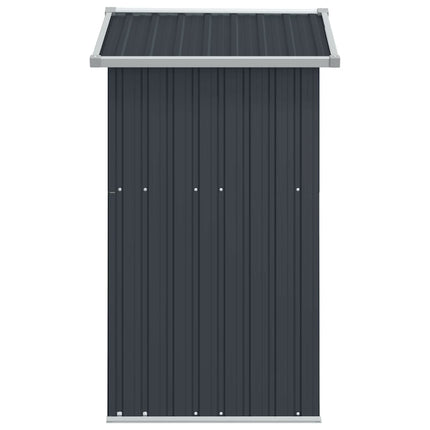 haveskur 126x97,5x177 cm galvaniseret stål antracitgrå