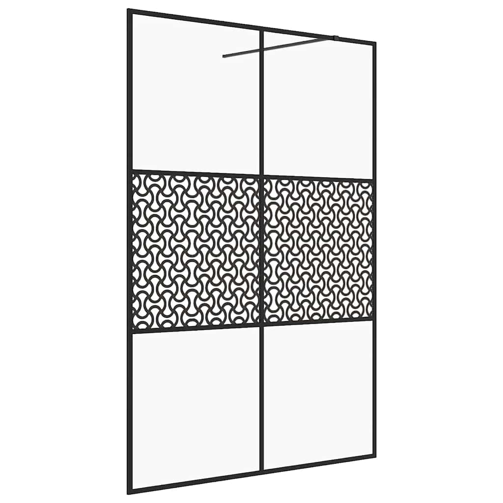 brusevæg 140x195 cm med klart sikkerhedsglas