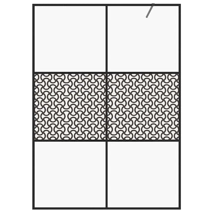 brusevæg 140x195 cm med klart sikkerhedsglas