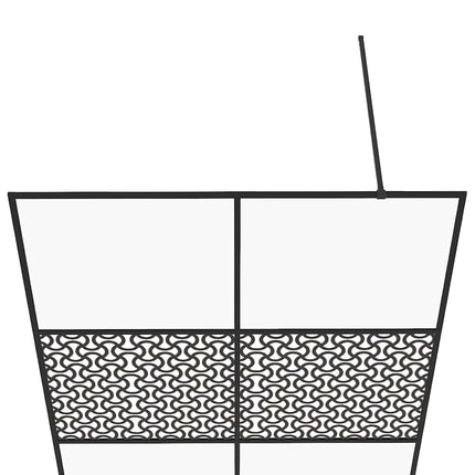 brusevæg 140x195 cm med klart sikkerhedsglas