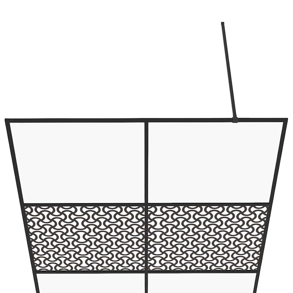 brusevæg 140x195 cm med klart sikkerhedsglas