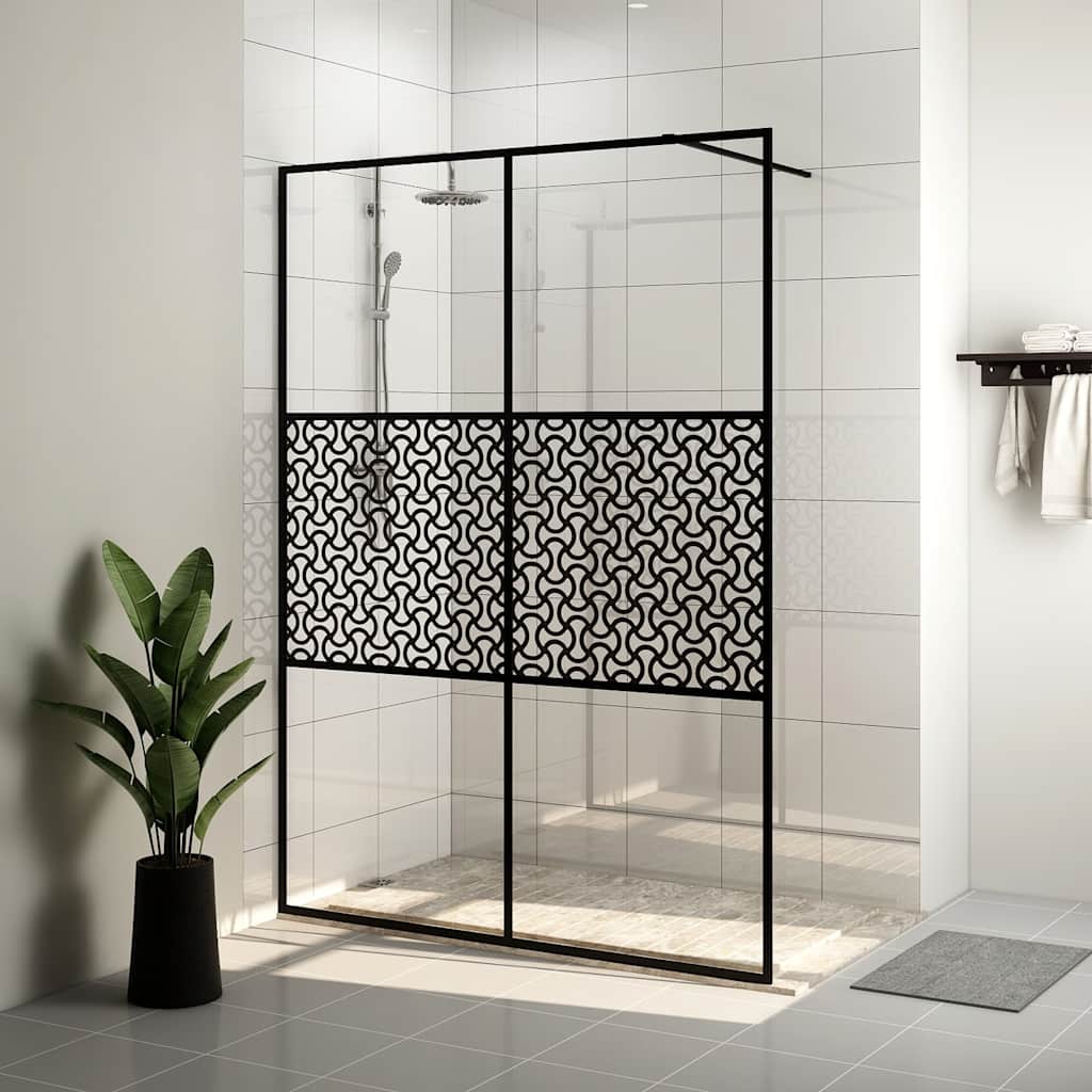 brusevæg 140x195 cm med klart sikkerhedsglas billede