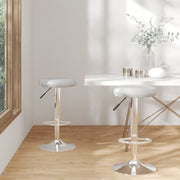 barstole 2 stk. kunstlæder grå