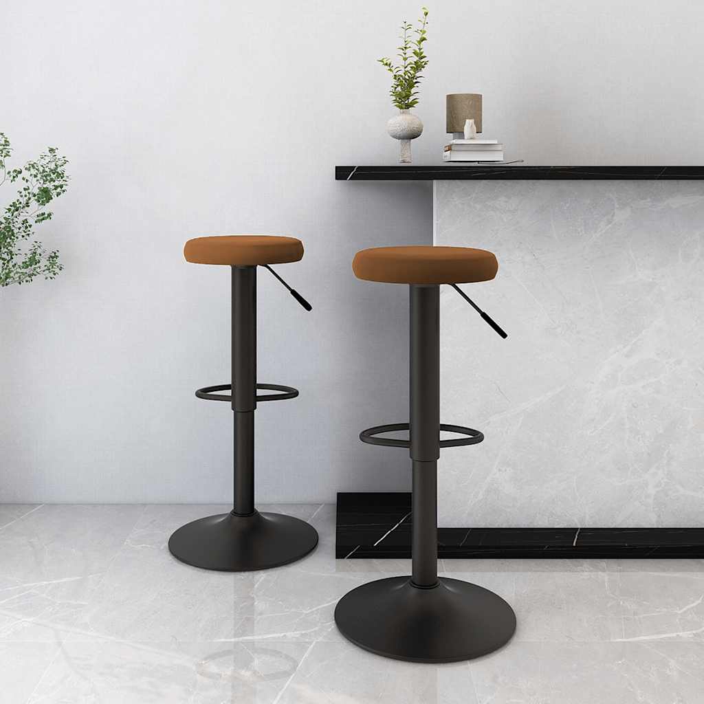 barstole 2 stk. fljl brun