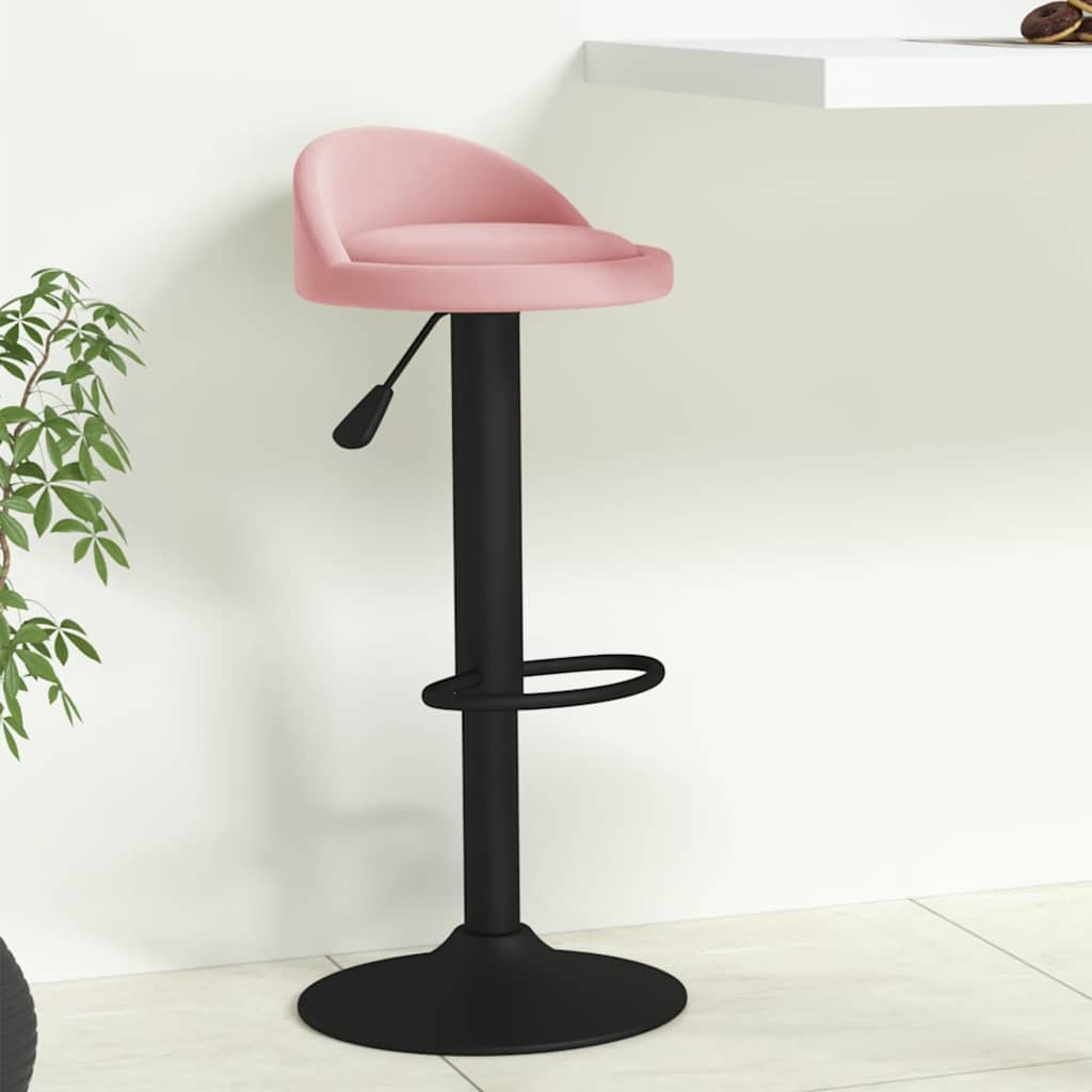barstol fløjl pink billede