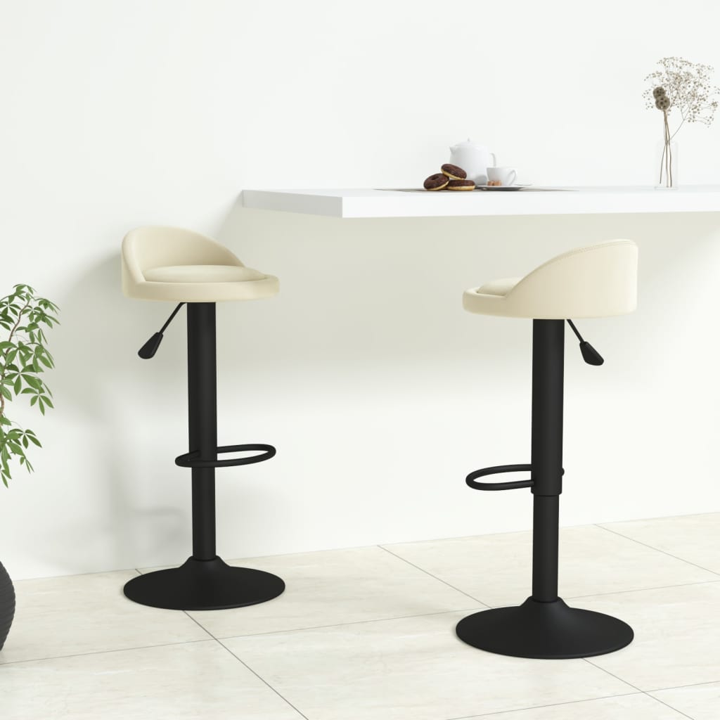 barstole 2 stk. fljl cremefarvet