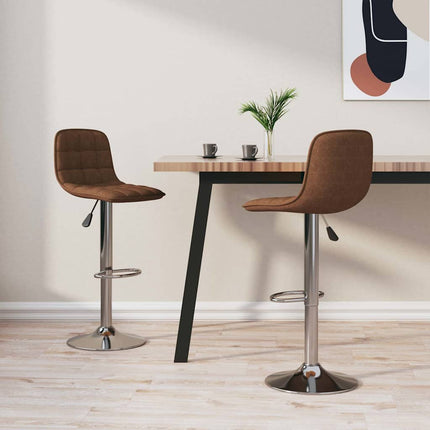 barstole 2 stk. stof brun