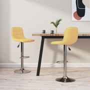 barstole 2 stk. stof gul