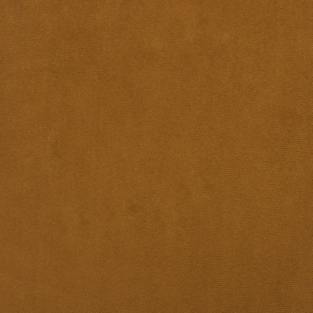 barstole 2 stk. fløjl brun