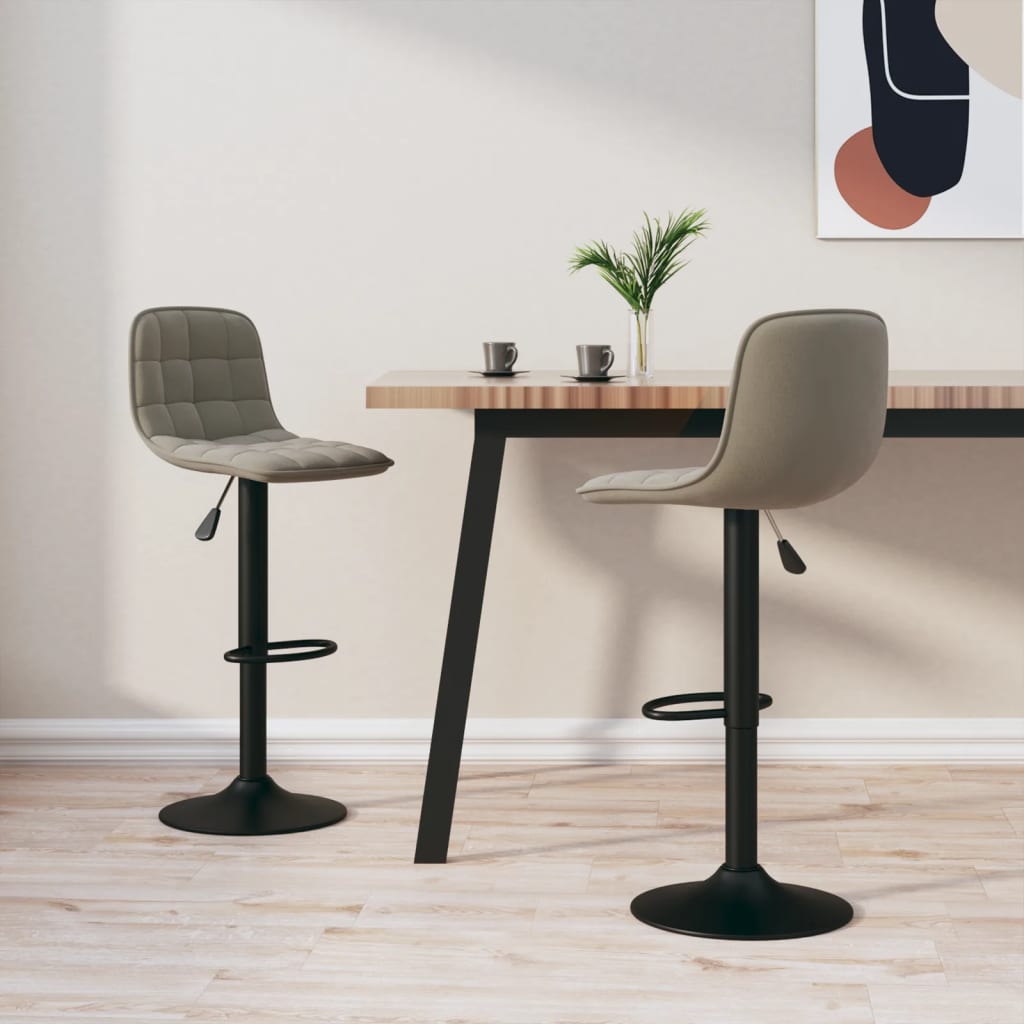 barstole 2 stk. fljl lysegr
