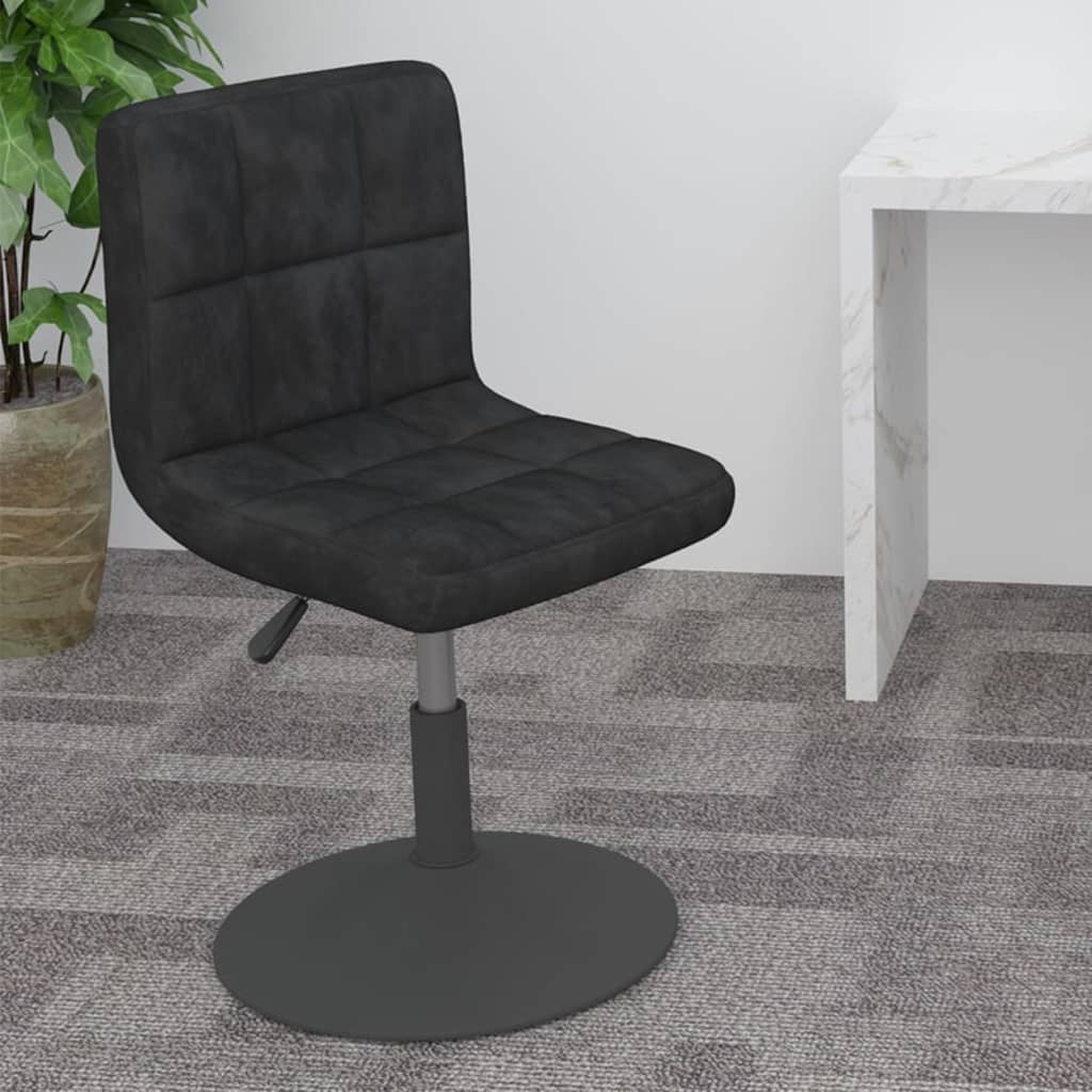 drejelig barstol fløjl sort