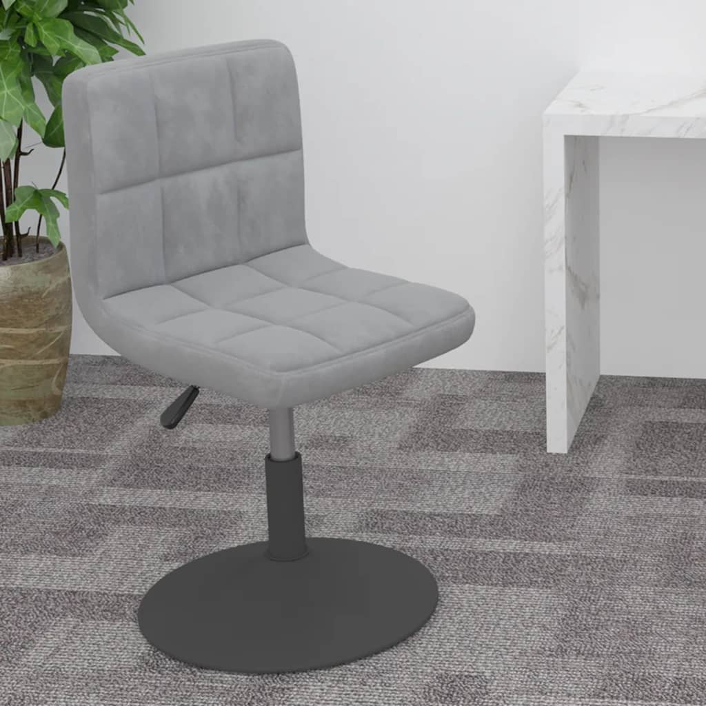 drejelig barstol fløjl lysegrå