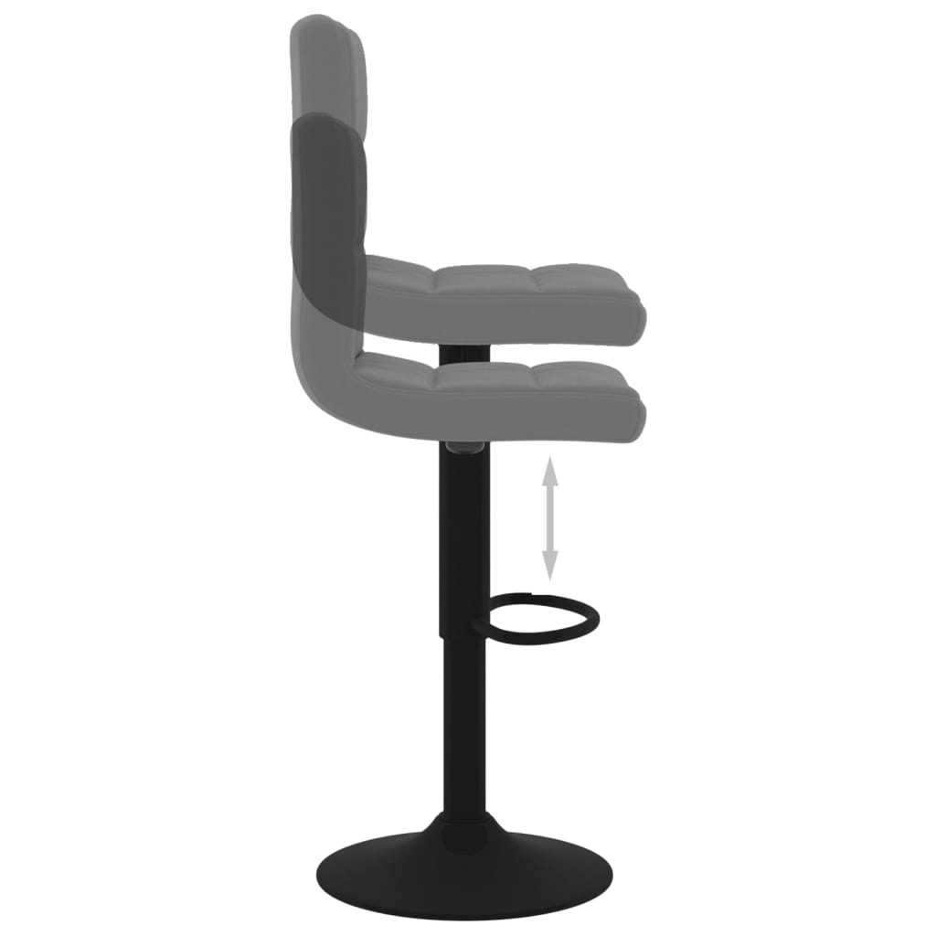 barstol fløjl mørkegrå