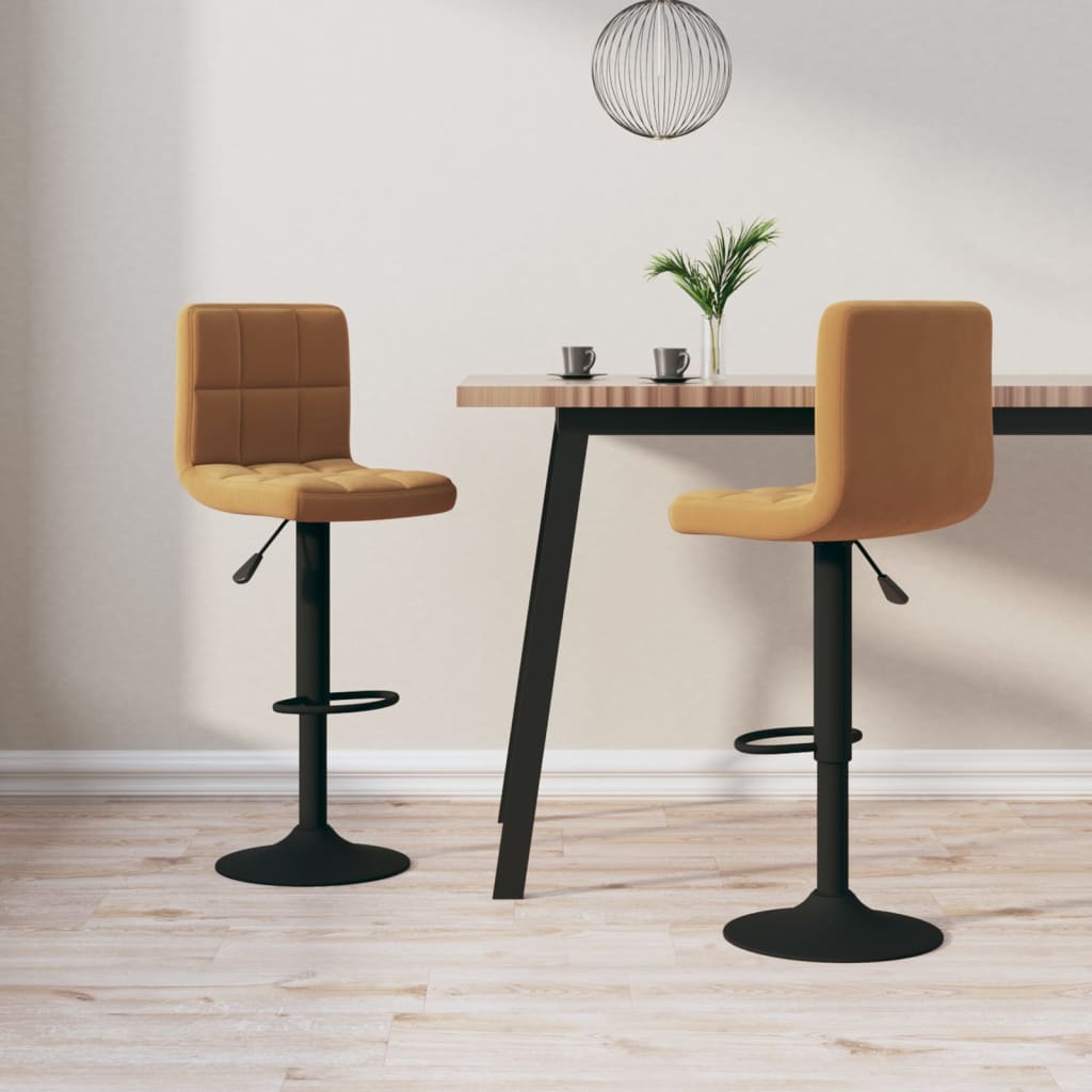 barstole 2 stk. fljl brun
