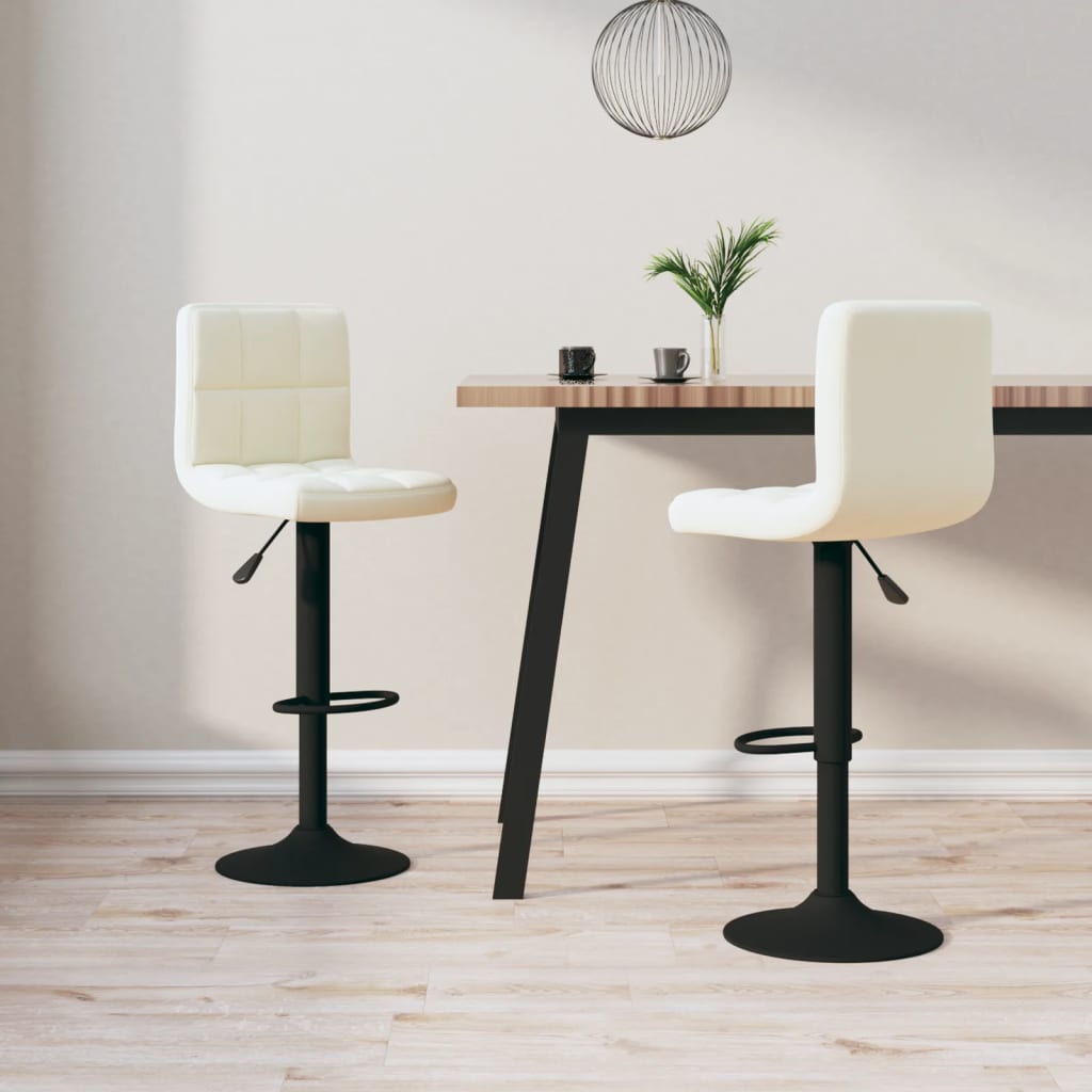 barstole 2 stk. fljl cremefarvet