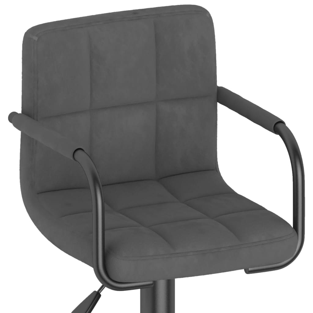 barstol fløjl mørkegrå