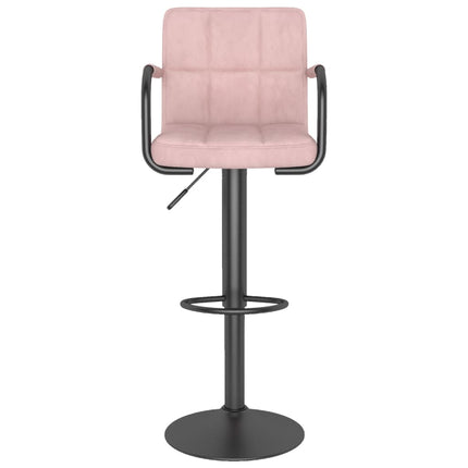 barstole 2 stk. fløjl pink