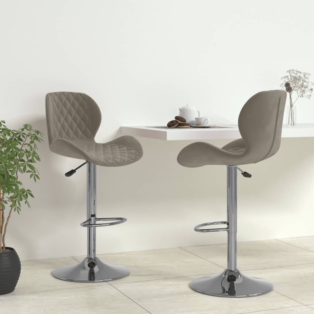 barstole 2 stk. fljl lysegr