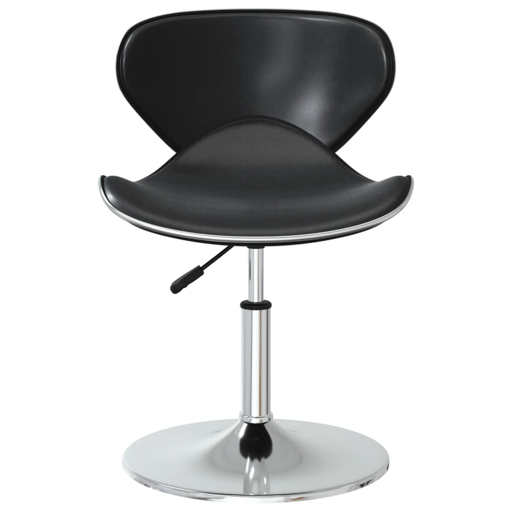 spisebordsstole 2 stk. kunstlæder sort