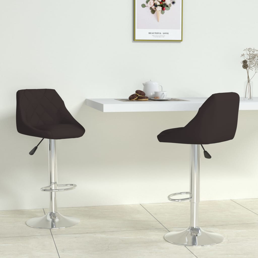 barstole 2 stk. kunstlder sort