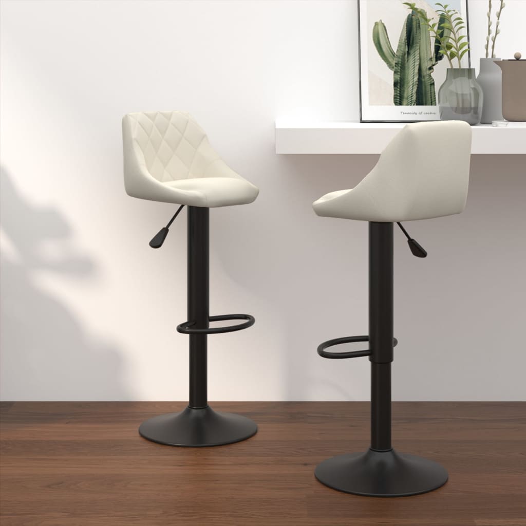 barstole 2 stk. fljl cremefarvet