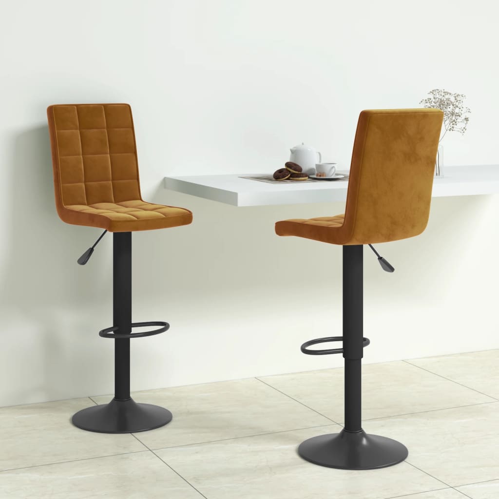 barstole 2 stk. fljl brun